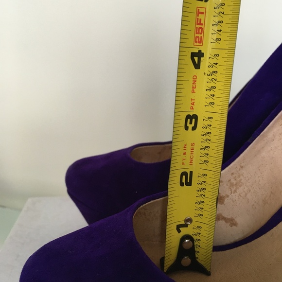 ALDO Purple Suede Platform Wedges Siz 38 BNIB! - Picture 14 of 15